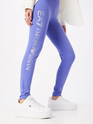 EA7 Emporio Armani Skinny Leggings i lilla