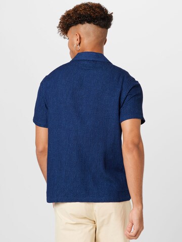 Folk Regular Fit Hemd in Blau