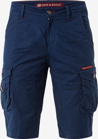 CIPO & BAXX Regular Broek in Blauw: voorkant