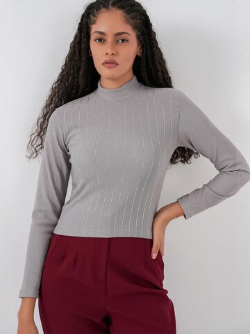 Shirtbody Bigdart en gris : devant