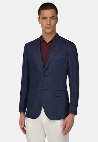 Coupe regular Veste de costume Boggi Milano en bleu : devant