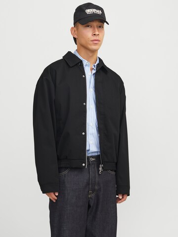 JACK & JONES Between-Season Jacket 'JORIslington' in Black: front