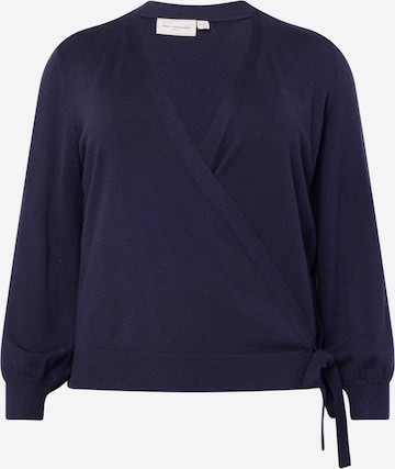 ONLY Carmakoma Sweater 'Esly' in Blue: front