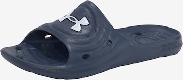 Claquettes / Tongs UNDER ARMOUR en bleu : devant