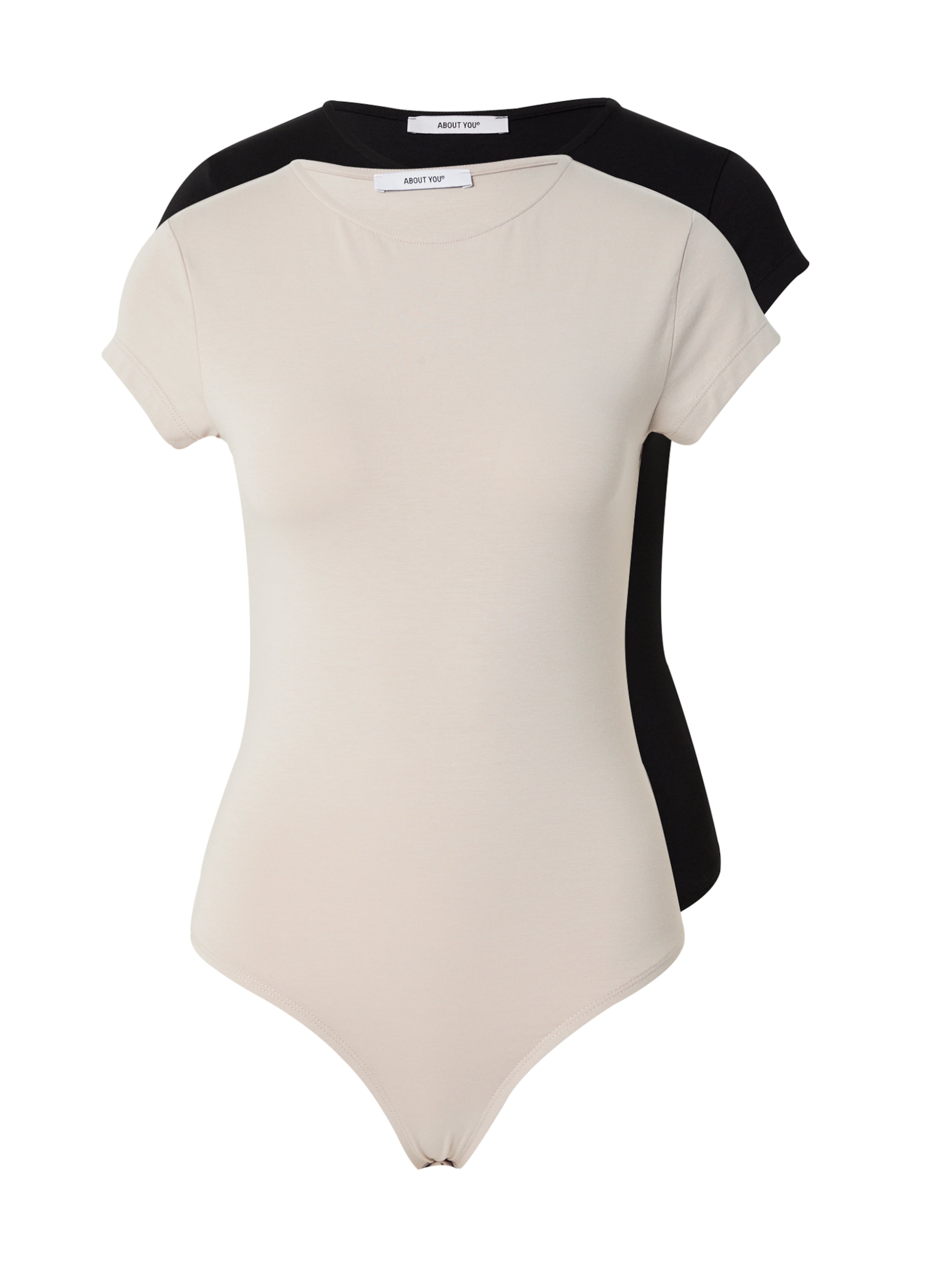 smėlio ABOUT YOU Marškinėliai-glaustinukė 'Ellinor': priekis