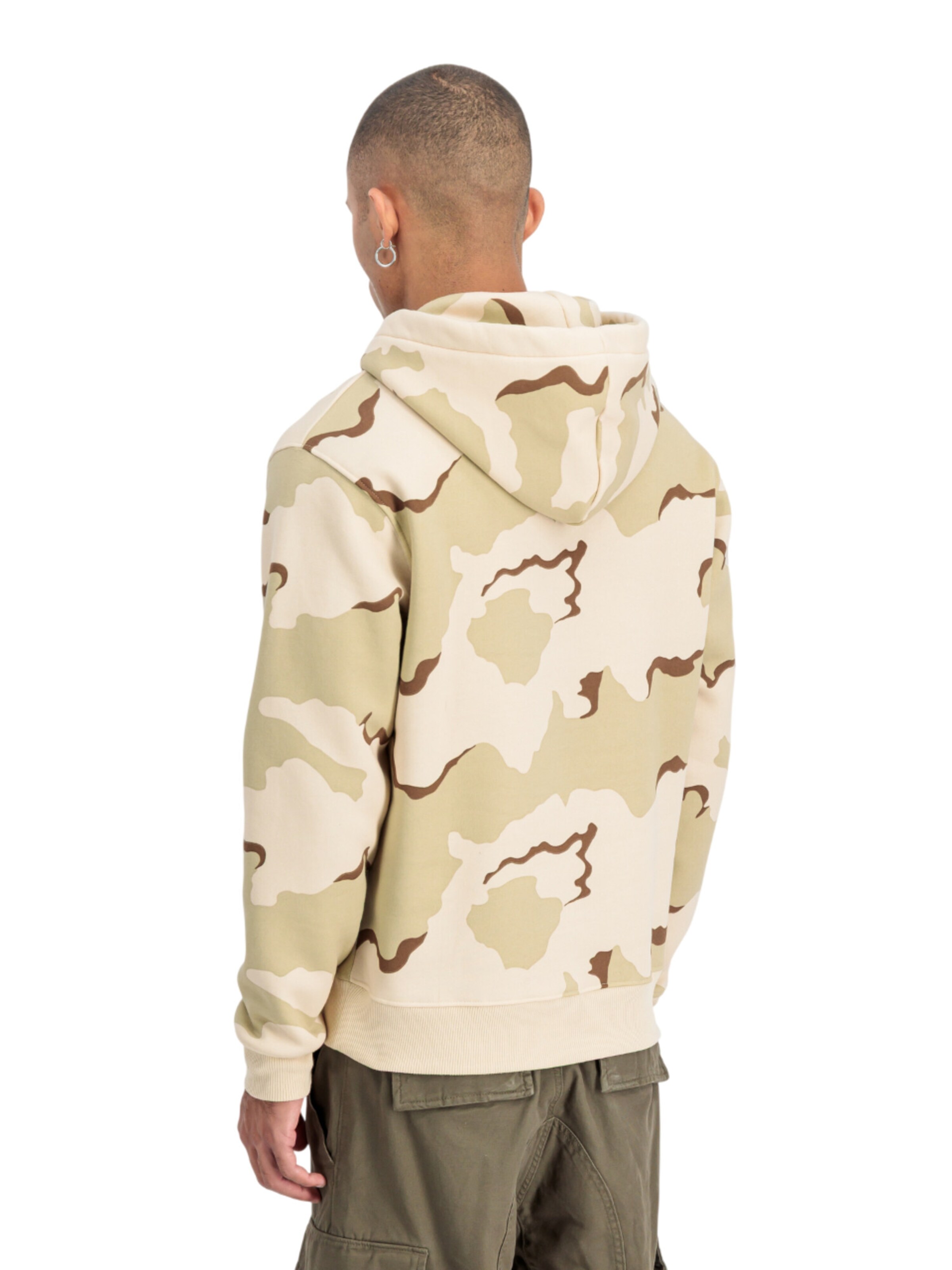 ALPHA INDUSTRIES Sweatshirt 'Basic Camo'‌‌‌‌ in Beige