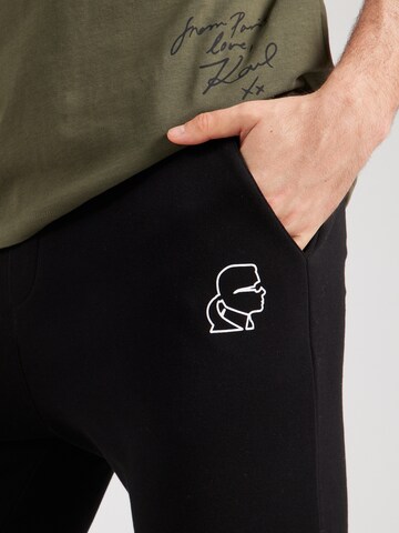 Karl Lagerfeld Tapered Hose in Schwarz