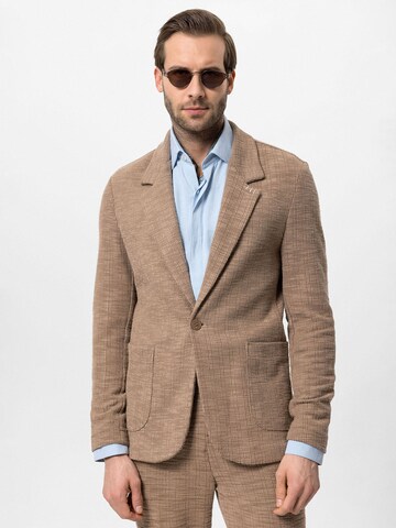 Antioch Regular fit Colbert in Bruin: voorkant