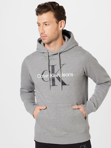 Calvin Klein Jeans Sweatshirt in Grey: front