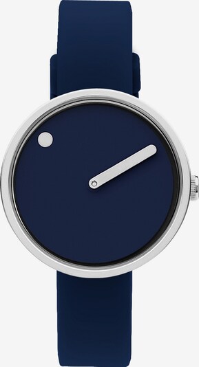 Picto Uhr in navy / silber, Produktansicht