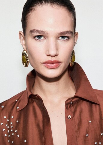 MANGO Bluse 'Smokey' in Orange