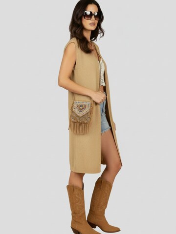 Robes en maille 'Gilet Emma' WEARABLE STORIES en marron