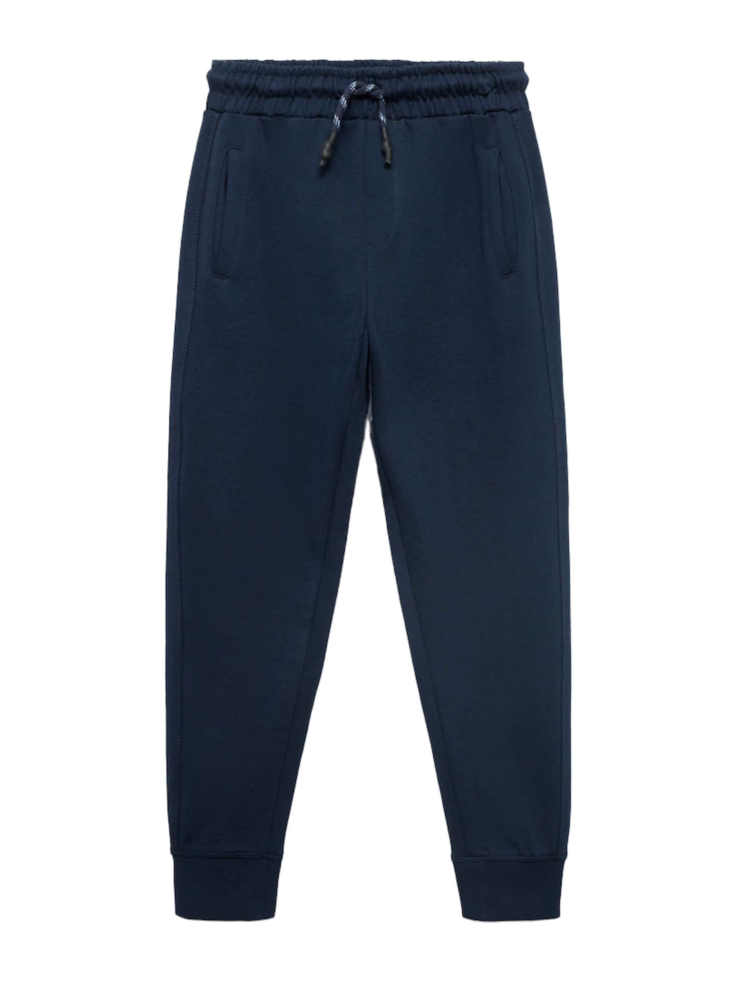 MANGO KIDS Zwężany krój Spodnie 'FRANCIA' w kolorze niebieski: przód