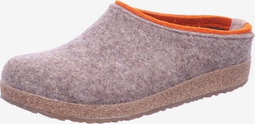 HAFLINGER Hausschuh in Braun: Vorderseite