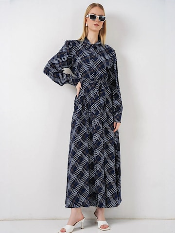 Bigdart Midi Kleid in Blau: Vorderseite