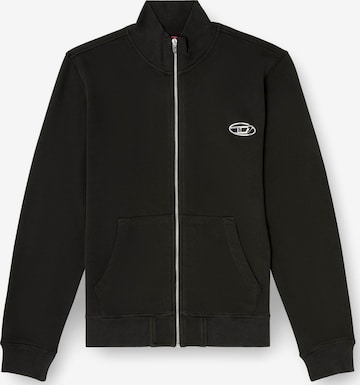 DIESEL Sweat jacket in Black: front