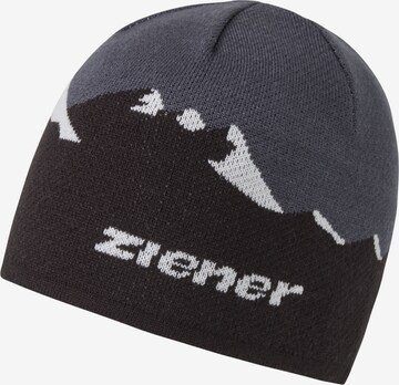 ZIENER Beanie 'ISIAH' in Black: front