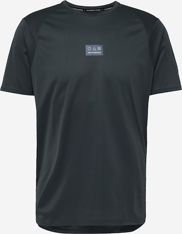 Tricou funcțional de la new balance pe gri: față