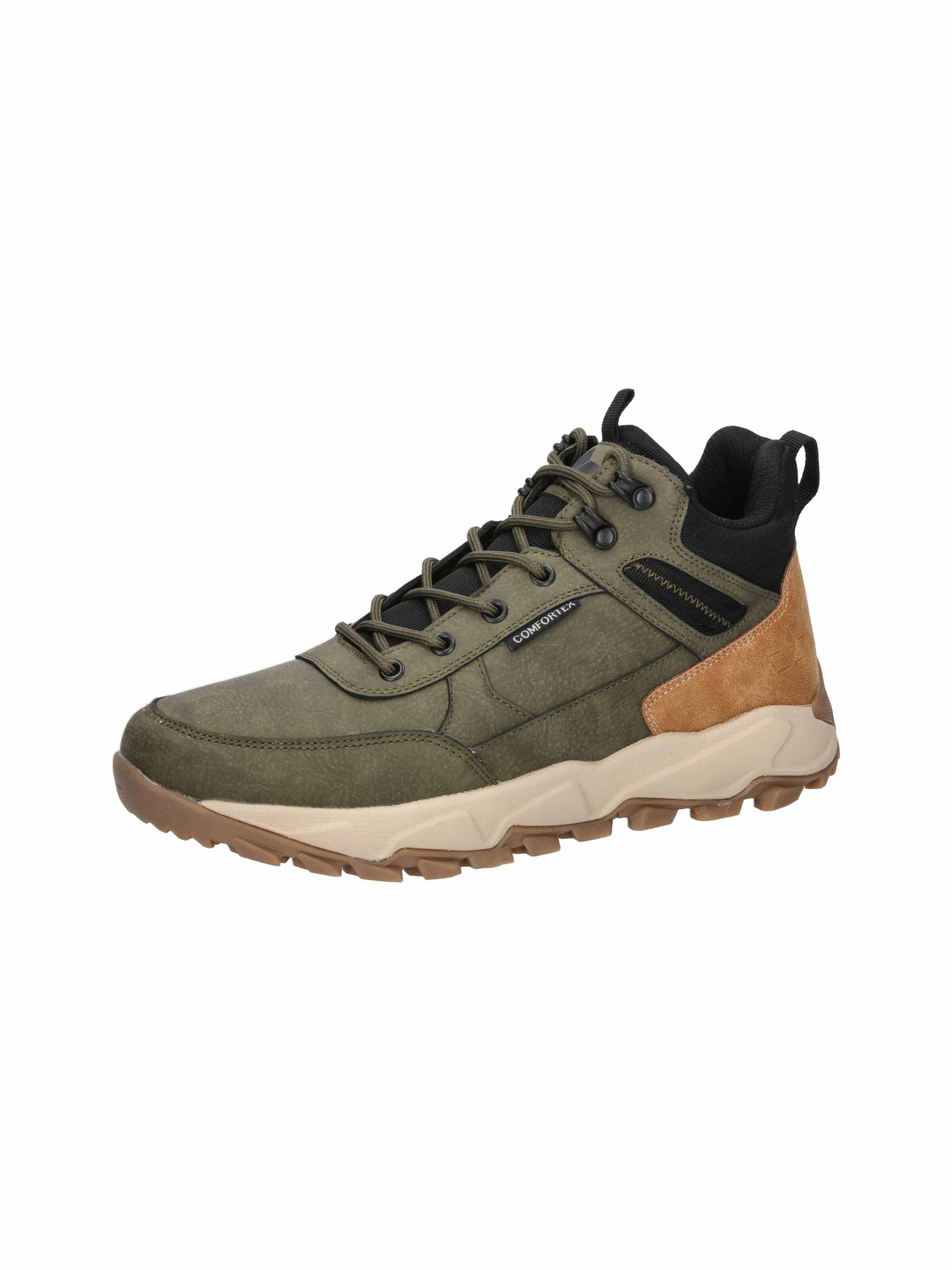 LICO Lace-Up Boots ' Cromarty ' in Green: front