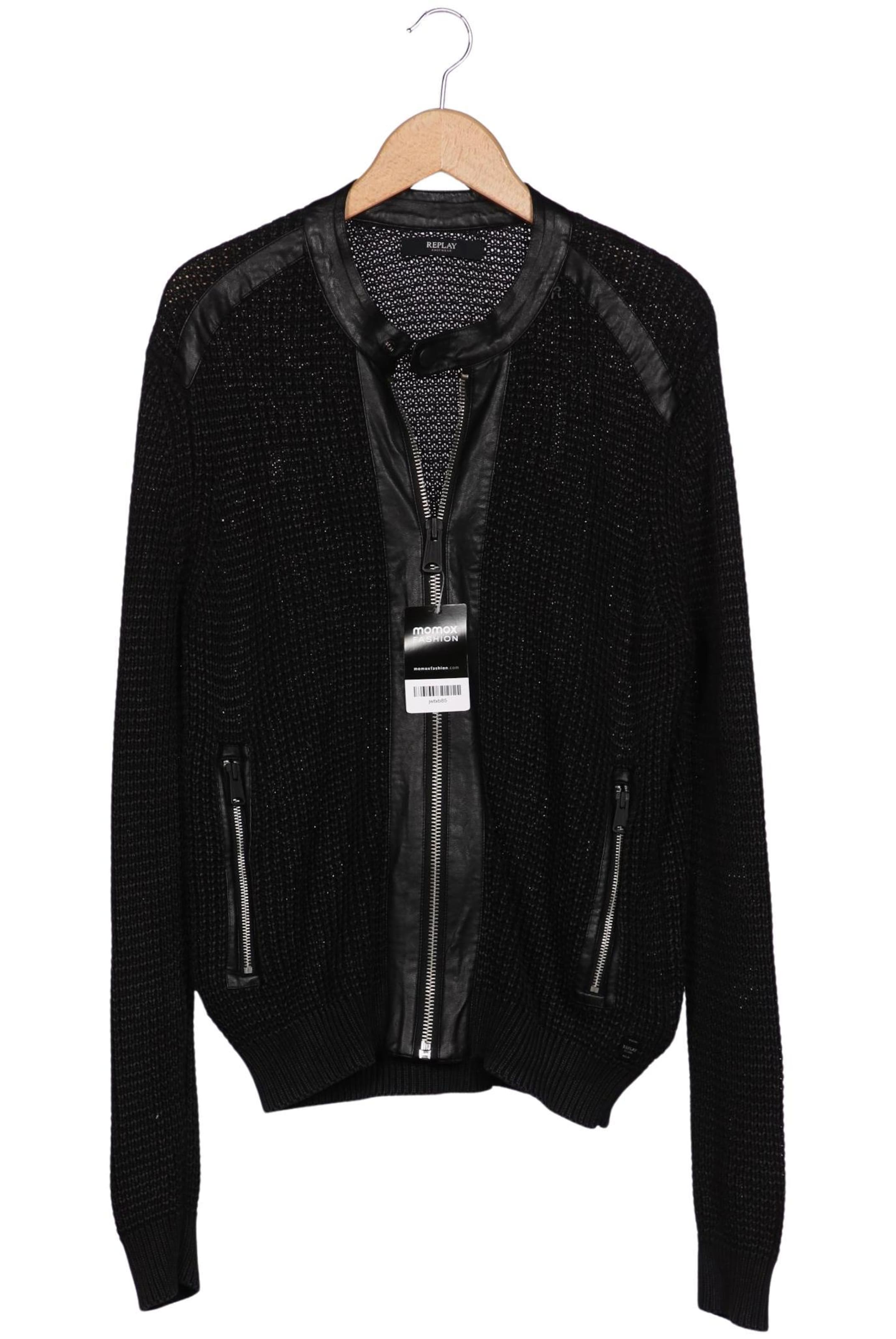 REPLAY Jacket & Coat in M in Black: front