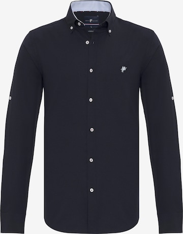 DENIM CULTURE Regular fit Overhemd 'ERLING' in Blauw: voorkant
