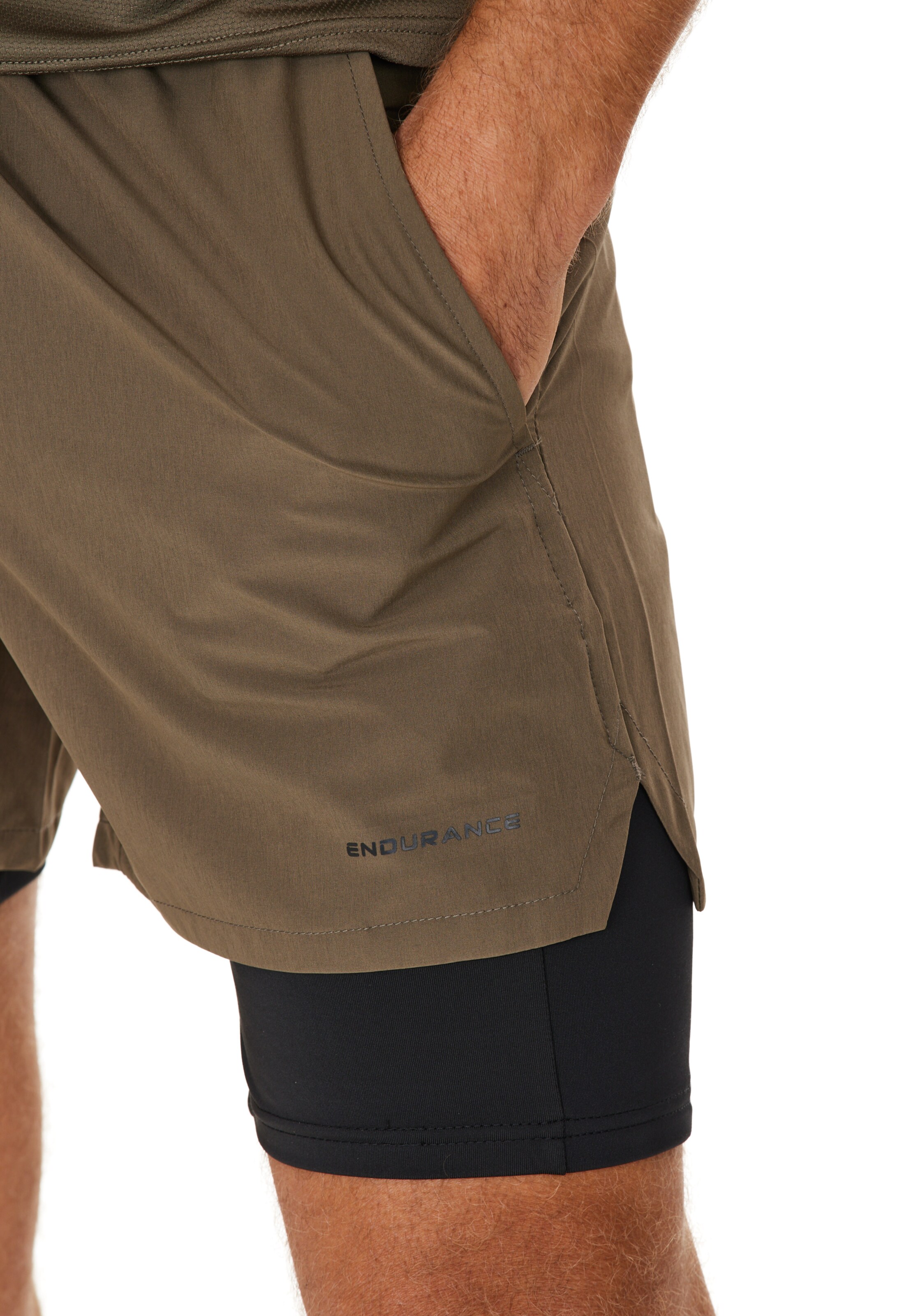 ENDURANCE Regular Workout Pants in Green