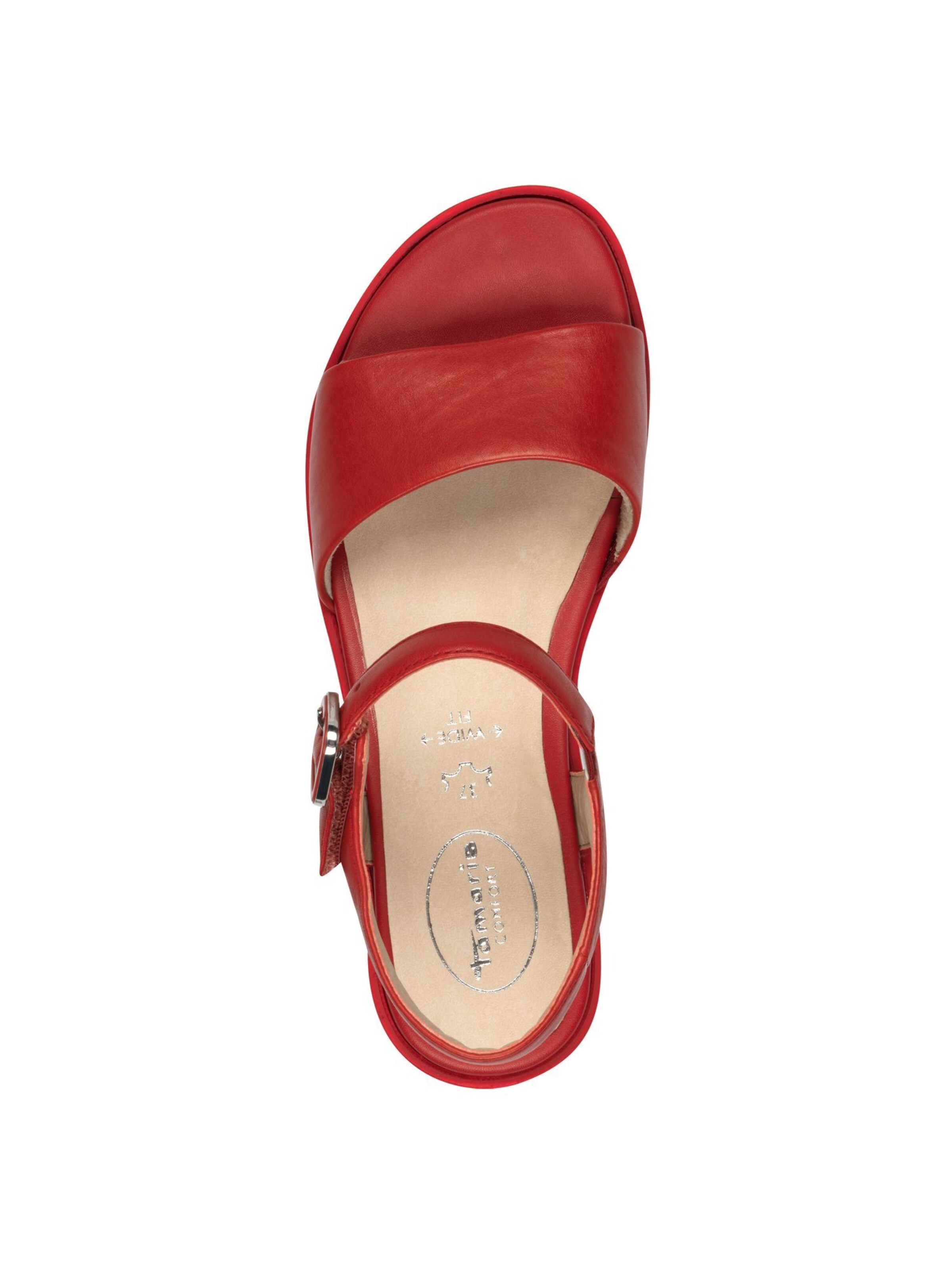 Sandales Tamaris en rouge