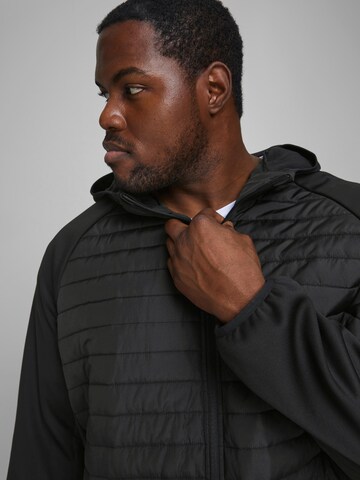 Jack & Jones Plus Between-season jacket in Black