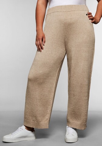 Loosefit Pantalon SHEEGO en beige : devant