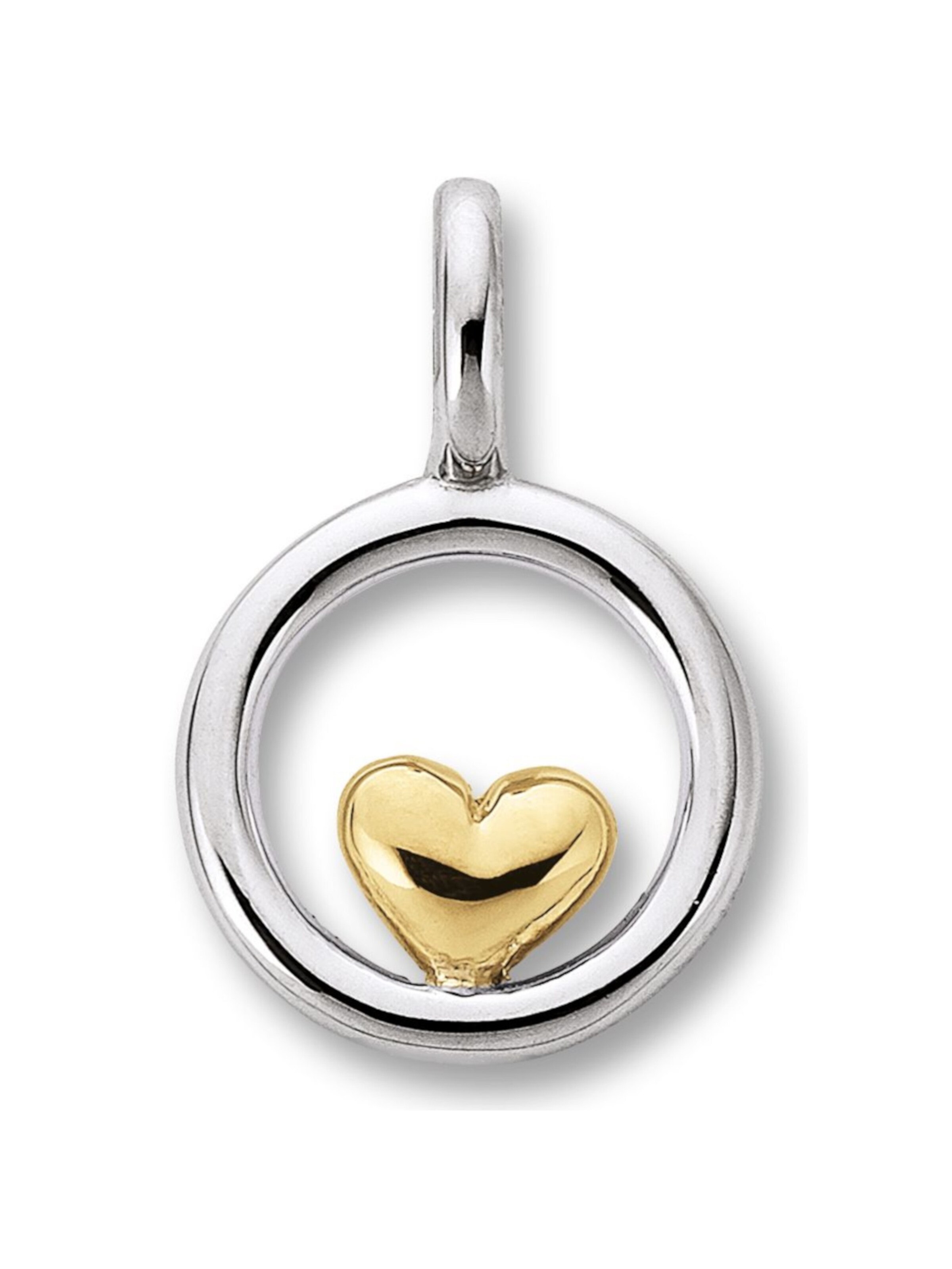 ONE ELEMENT Anhänger 'Herz' in Silber: Vorderseite