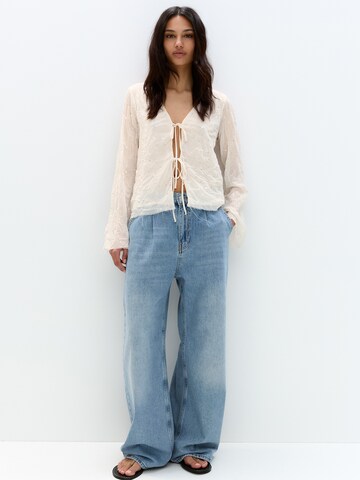 Pull&Bear Bluse i beige