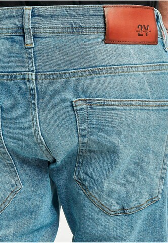 2Y Premium Regular Jeans in Blau