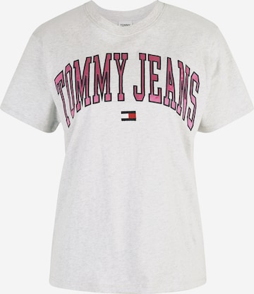 T-shirt Tommy Jeans en gris : devant