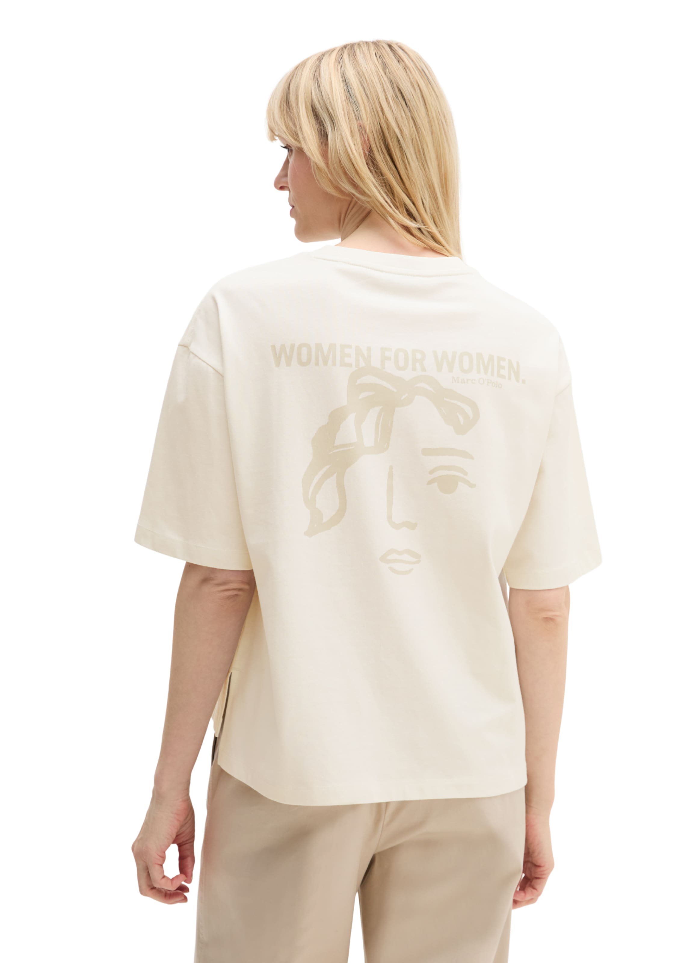 Marc O'Polo Shirt 'Woman's Day' in Beige