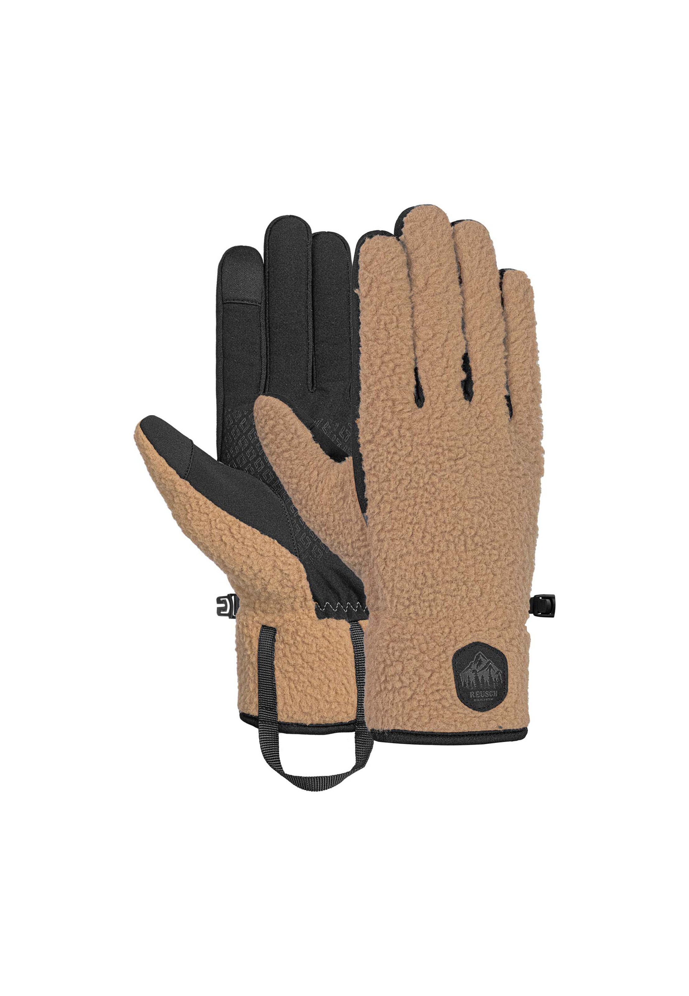 REUSCH Sporthandschoenen 'Comfleece' in Bruin: voorkant