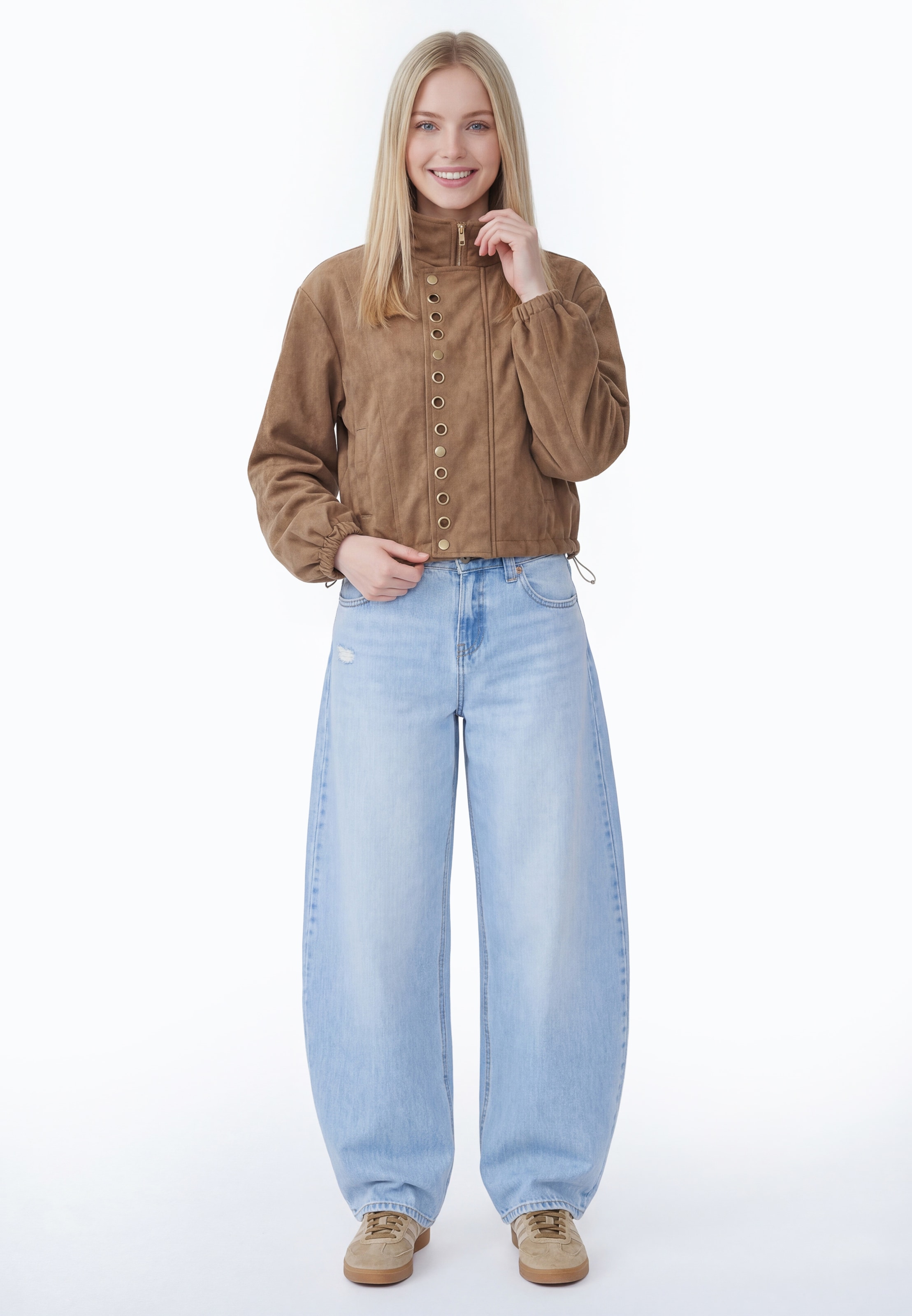 Veste mi-saison MYMO en marron