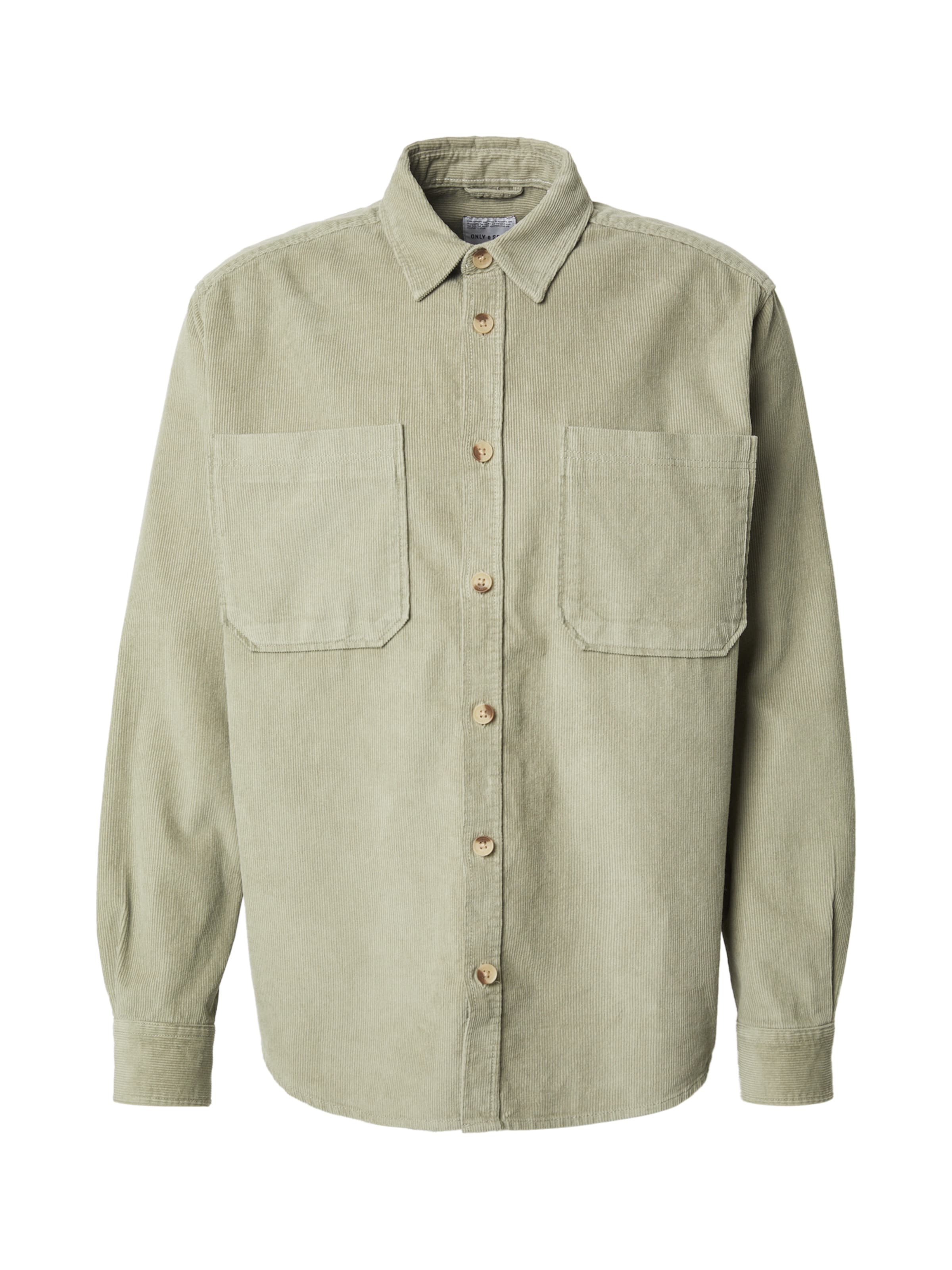 Fit confort Chemise &#x27;ONSAlp&#x27; Only &amp; Sons en vert : devant