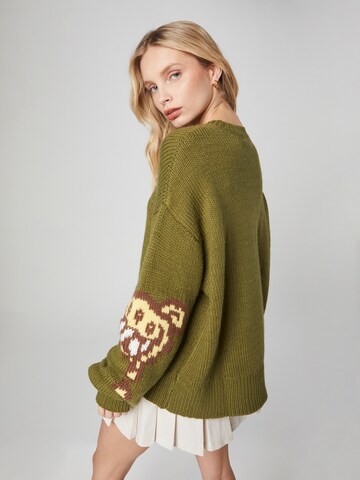 Smiles Sweater 'Yassin' in Green