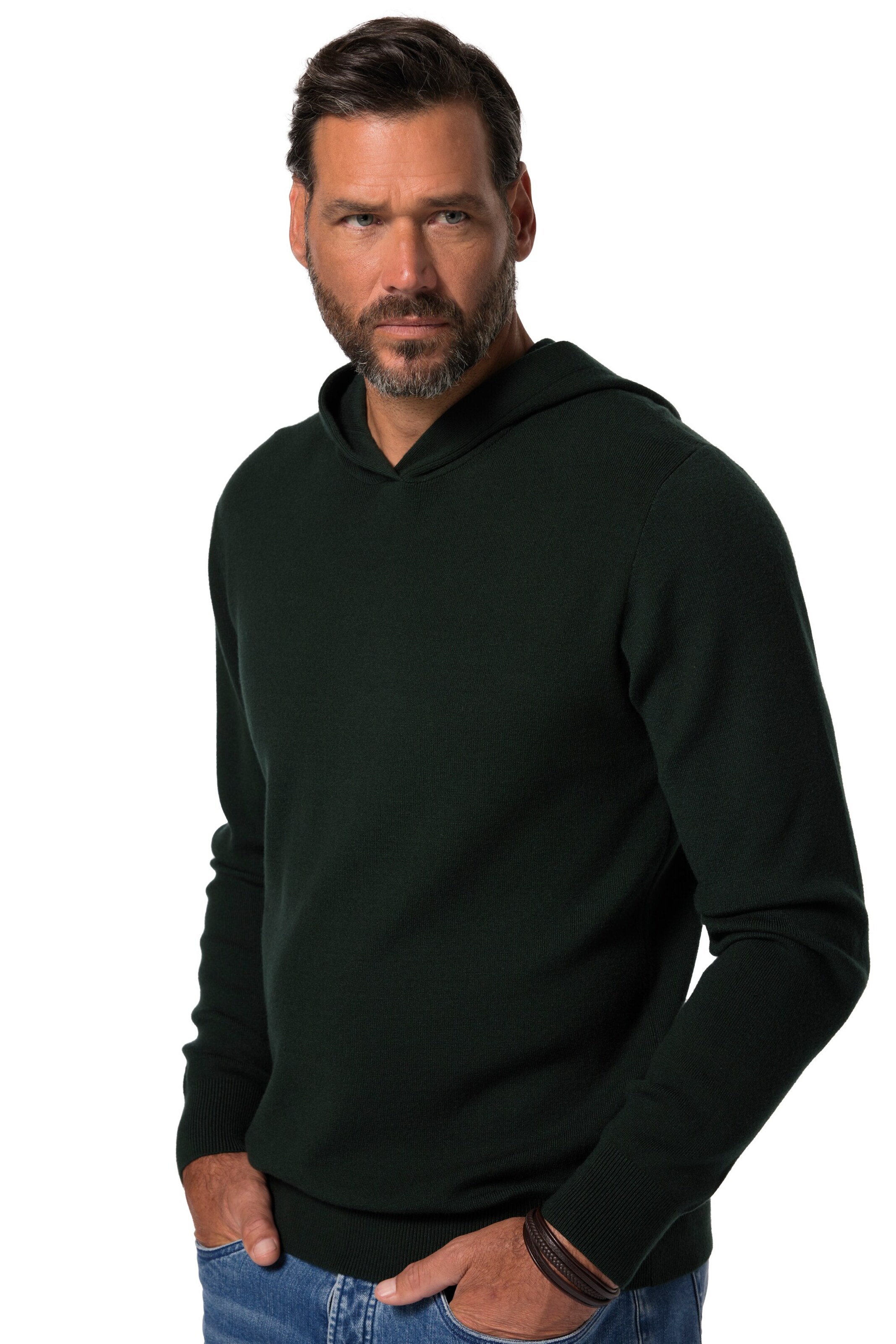 JP1880 Pullover in Grün: Vorderseite