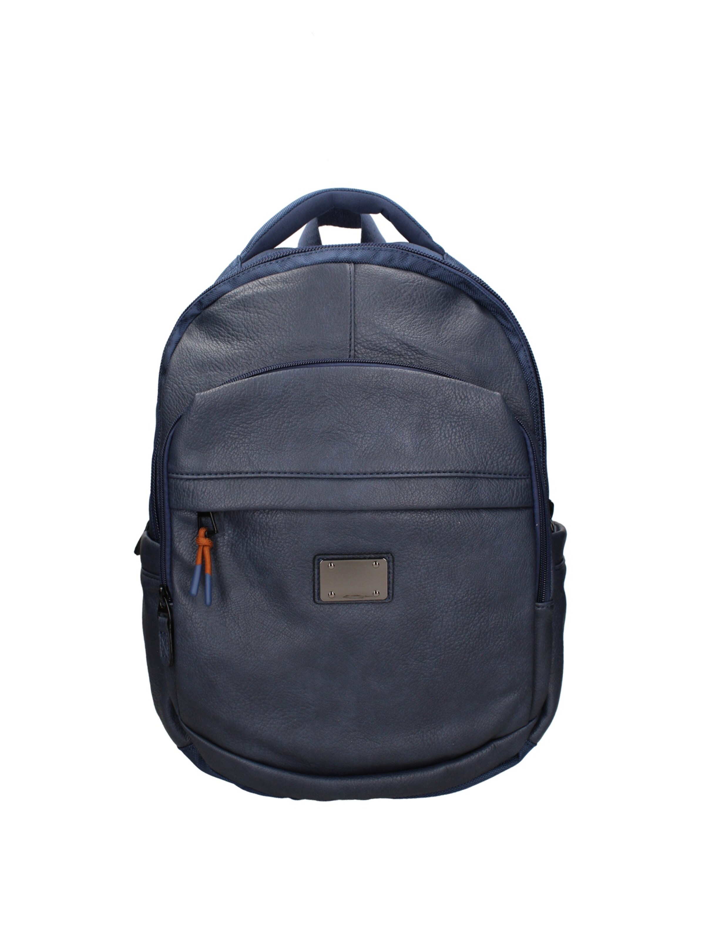 Zaino 'Zaino Coveri unisex poliestere - Chiusura zip e tasche laterali' di Coveri Collection in blu: frontale