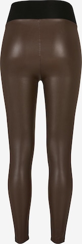 Urban Classics Skinny Leggings in Braun