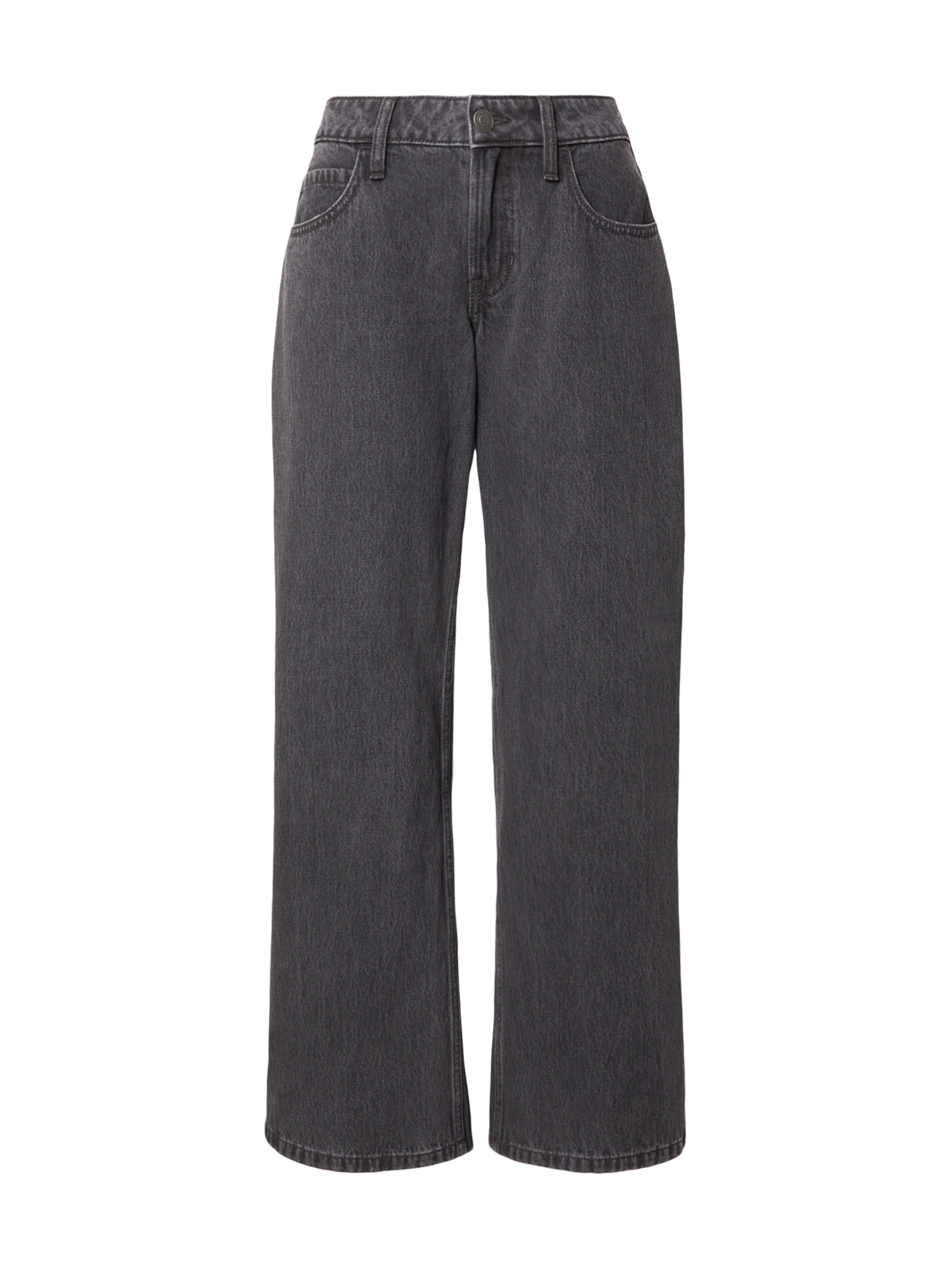 Largi Jeans de la HOLLISTER pe negru: față