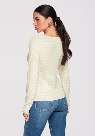 Ombre Knit cardigan in Yellow