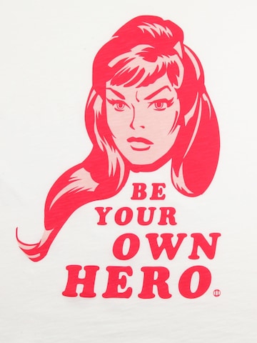 Recovered T-Shirt 'Marvel Black Widow Hero Slub' in Weiß