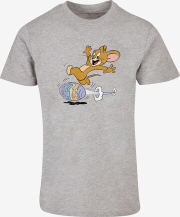 Maglietta 'Tom and Jerry - Egg Run' di ABSOLUTE CULT in grigio: frontale