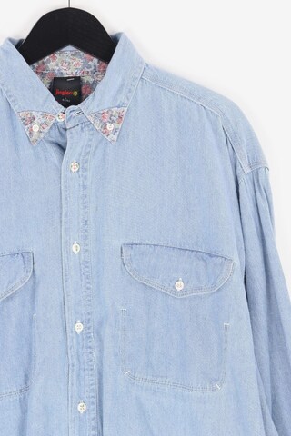 Jinglers Button Up Shirt in L in Blue