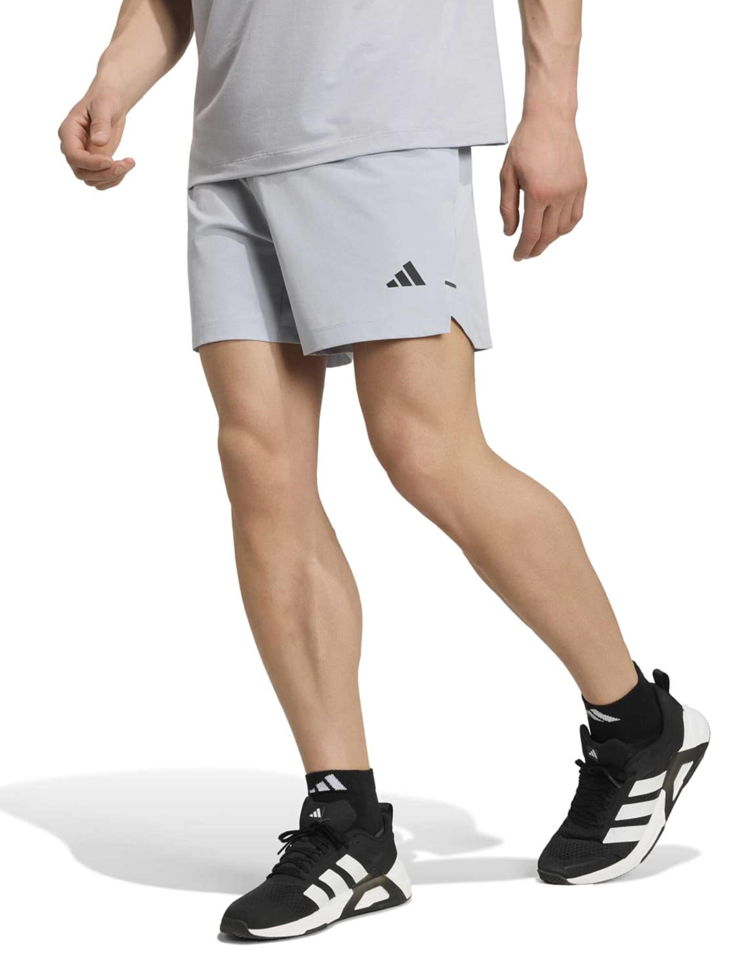 ADIDAS PERFORMANCE Regular Sportbyxa 'D4T ESS' i grå: framsida
