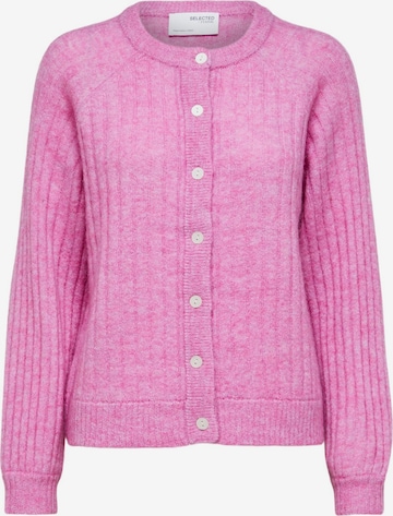 SELECTED FEMME Knit Cardigan 'Mola' in Pink: front
