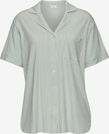 s.Oliver Pajama shirt in Green: front