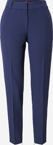 mėlyna HUGO Standartinis Kelnės su kantu 'Hedima-1': priekis